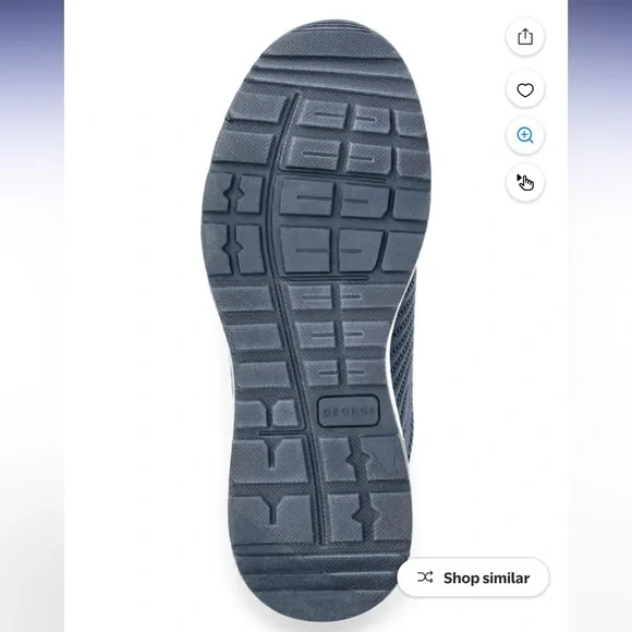 George Navy & Orange knit casual shoes Breathable Mesh & Memory Foam size 9 NWT - Picture 12 of 15